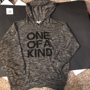 Grey sweatshirt with lace back